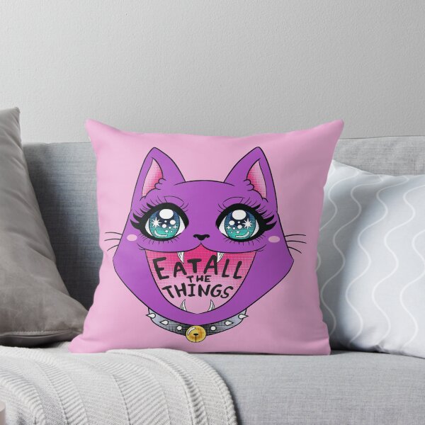 Item preview, Kawaii Neko Eat all the Things! designed and sold by Fickle Harpy.