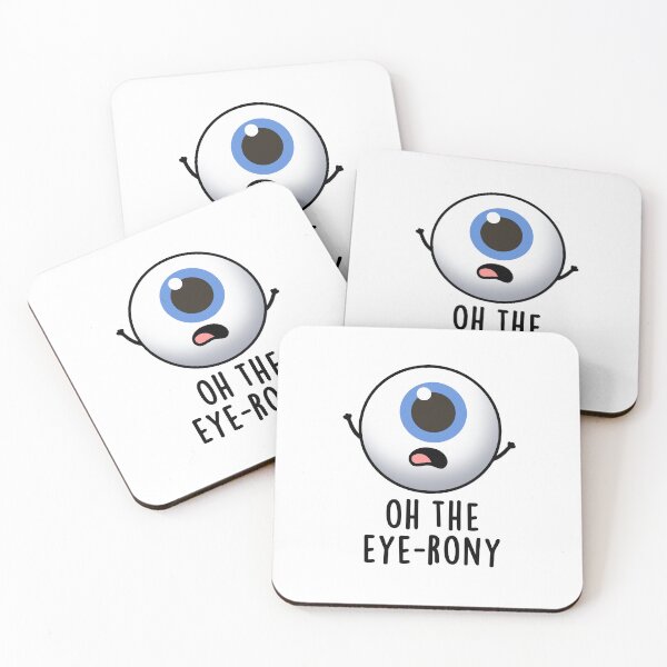 Item preview, Oh The Eye-rony Funny Eyeball Puns  designed and sold by punnybone.