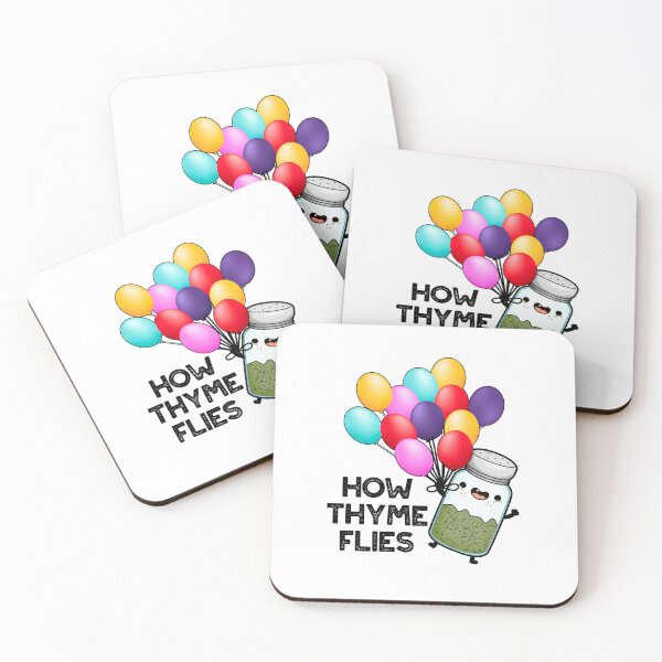Item preview, How Thyme Flies Funny Herb Puns  designed and sold by punnybone.