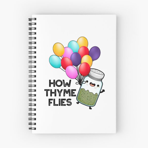 Item preview, How Thyme Flies Funny Herb Puns  designed and sold by punnybone.