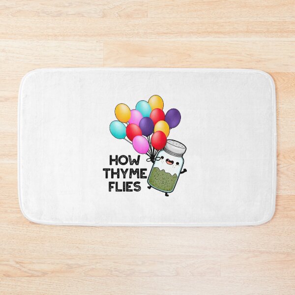 Item preview, How Thyme Flies Funny Herb Puns  designed and sold by punnybone.