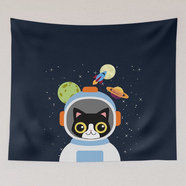 Item preview, Happy Catstronaut designed and sold by leBoosh-Designs.