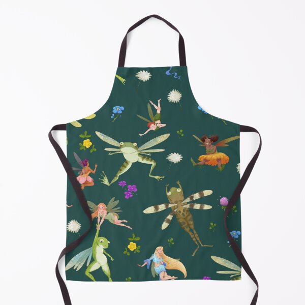 Item preview, Faeries and flying frogs | dark teal designed and sold by Maysoulrose.