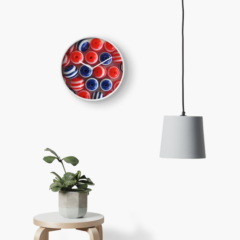 Striped Navy Marine Clock