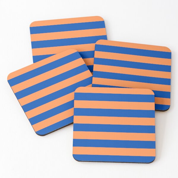 Item preview, Blue and orange striped designed and sold by greentiger1.
