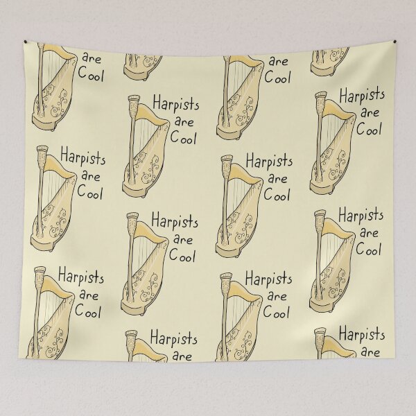 Item preview, Harpists are Cool designed and sold by Jamtastic.