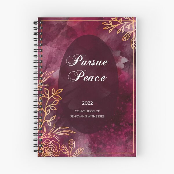 Item preview, PURSUE PEACE - 2022 JW Convention (Burgundy) designed and sold by KA DESIGNS.