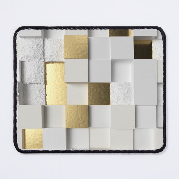 Item preview, Elegant Cube wall 3D art- white and gold designed and sold by lematworks.