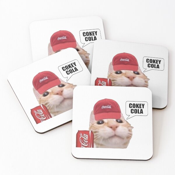 Item preview, Cokey Cola Cute Cat Meme Face ( Fanter ) designed and sold by fomodesigns.