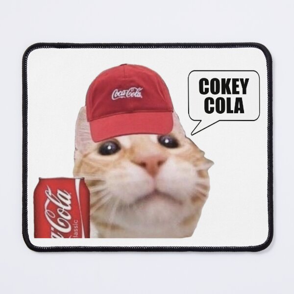 Cat Mouse Meme, Rubber Desktop Mat, Floppa Mouse Pad, Rubber Mouse Pad