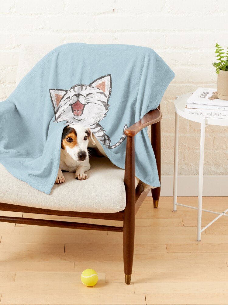Alternate view of American Shorthair happy Pet Blanket