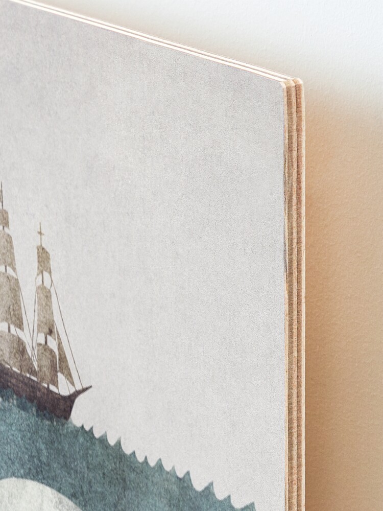 Alternate view of The White Whale Mounted Print