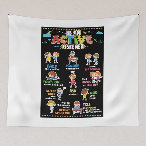 Item preview, Be An Active Listener Print designed and sold by DeGeo.