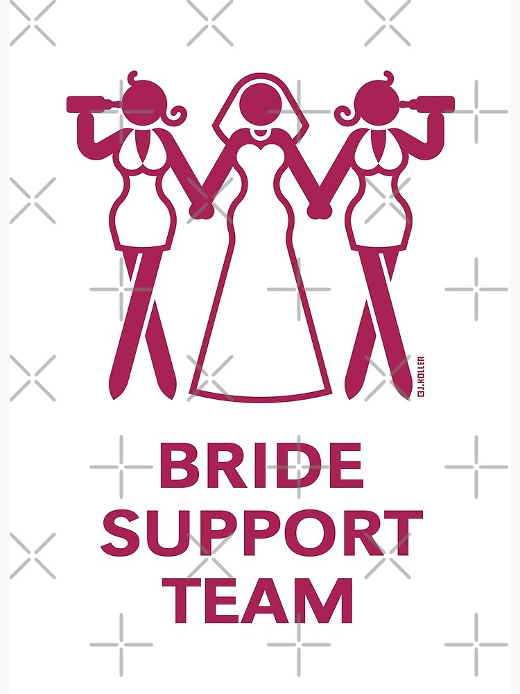 Team Bride - Pink hen party design | Art Board Print