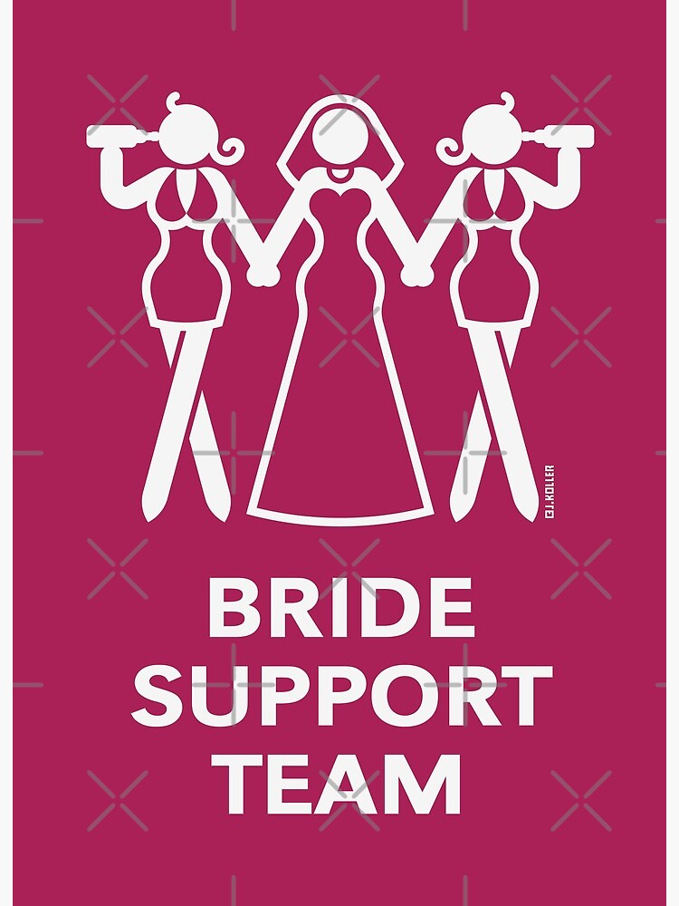 Team Bride - Pink hen party design | Art Board Print