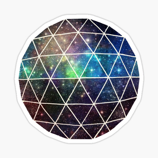 Geodesic IV Sticker