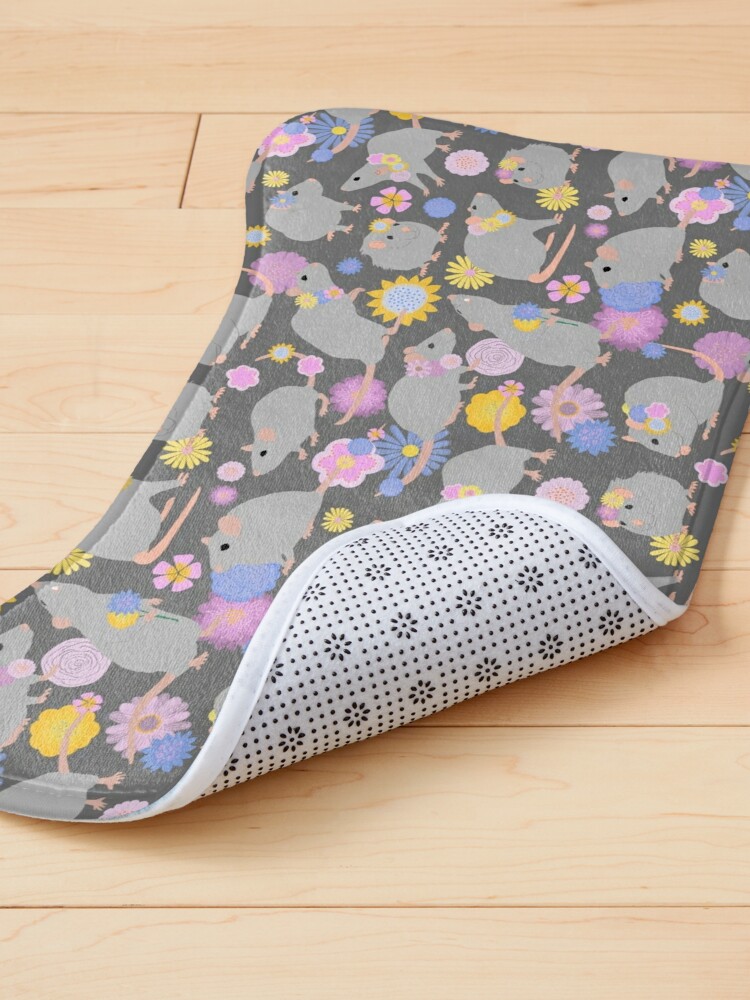 Alternate view of Rats and Flowers Pet Mat
