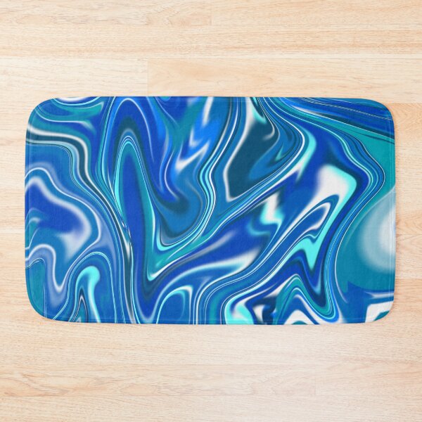 Item preview, Liquid Blue Ocean Sea Wave Marble Swirl Abstract designed and sold by jays-artworks.
