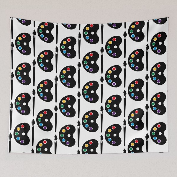 Item preview, Color Palette With Paintbrush (Art / Artist / Painter) designed and sold by MrFaulbaum.