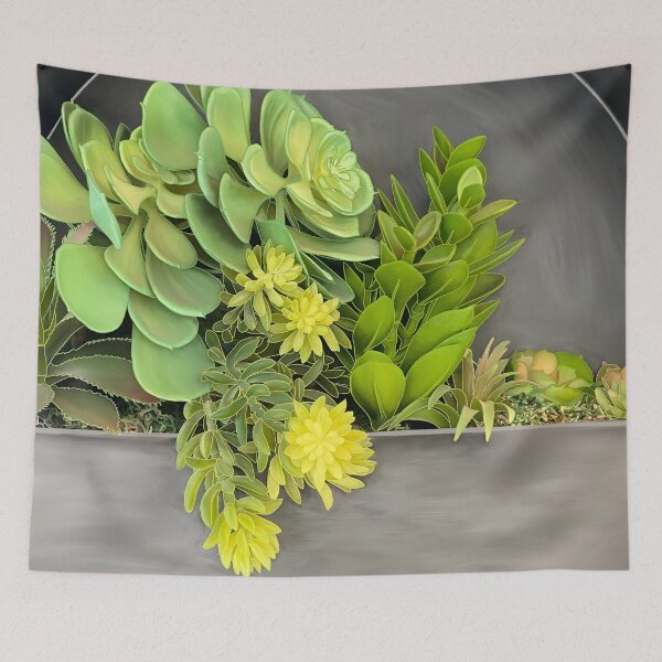 Item preview, Succulent Plant Arrangement Wall hanging designed and sold by EschatonGarden.