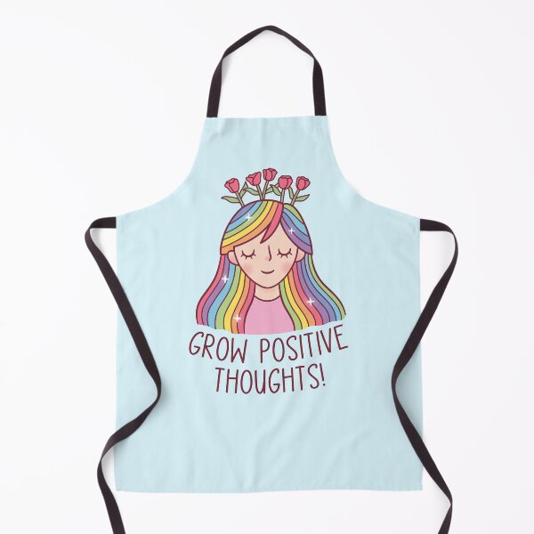 Item preview, Girl With Rainbow Hair And Flowers, Grow Positive Thoughts designed and sold by rustydoodle.