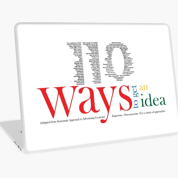 110 Ways to get an idea Laptop Skin