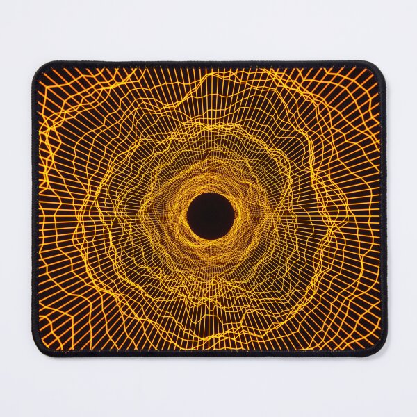 Item preview, Black hole 2 -futuristic space- Neon Amber Orange designed and sold by lematworks.