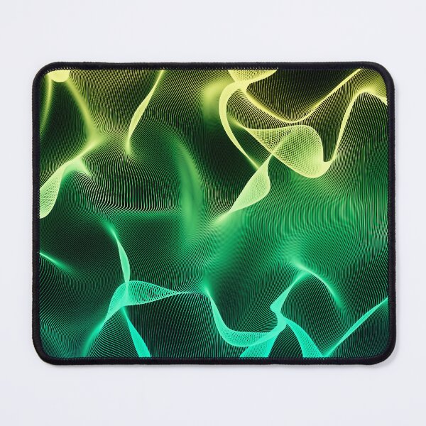 Item preview, Elegant Abstract Waves 2 -Turquoise Green and Yellow- designed and sold by lematworks.