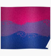 Bisexual Ornamental Flag Poster