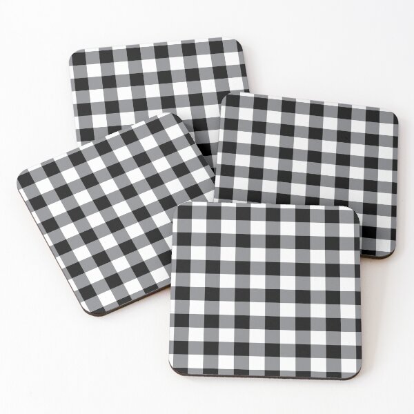 Item preview, Gray White Checkered Plaid Dog Bandana designed and sold by dgavisuals.