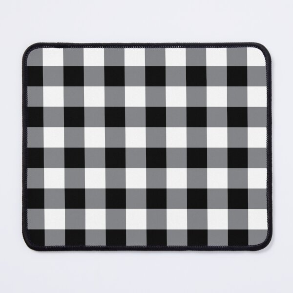 Item preview, Gray White Checkered Plaid Dog Bandana designed and sold by dgavisuals.