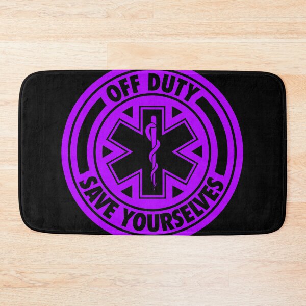 Item preview, Off Duty Save Yourselves PURPLE Funny EMT Nurse Paramedic designed and sold by BOBSMITHHHHH.