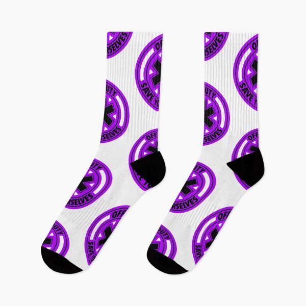 Item preview, Off Duty Save Yourselves PURPLE Funny EMT Nurse Paramedic designed and sold by BOBSMITHHHHH.