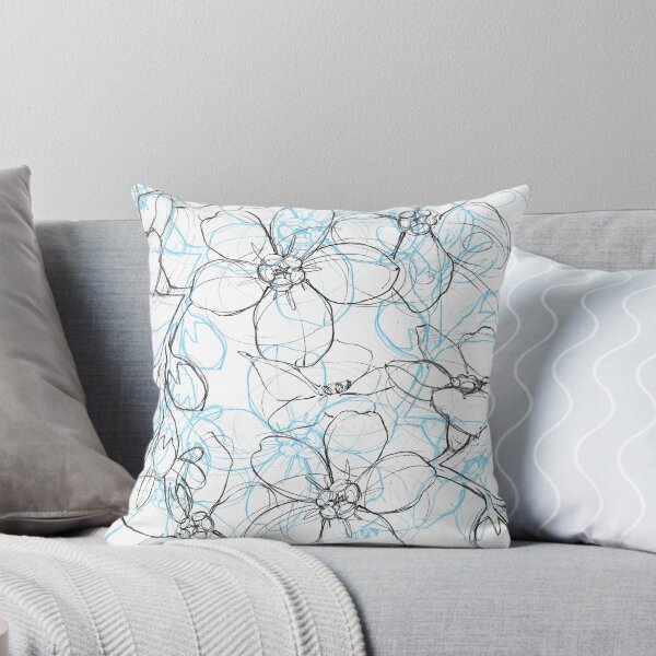 Item preview, Flowers blue graphics designed and sold by Ann Astro.
