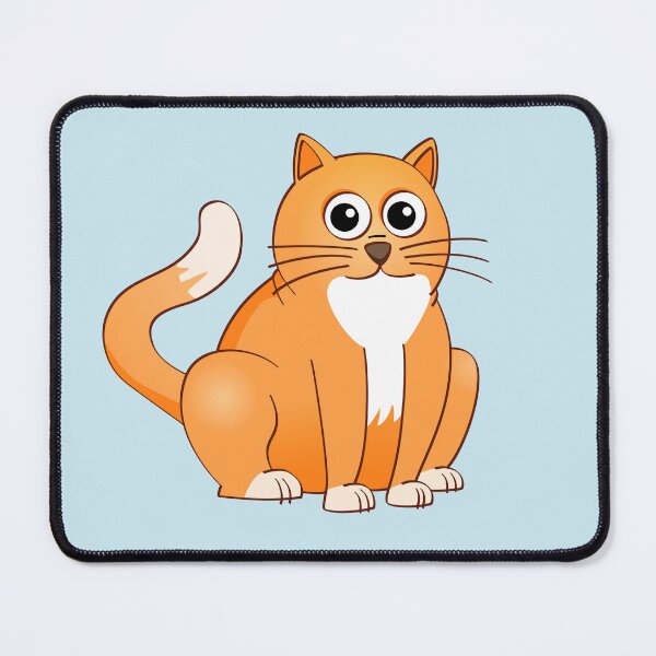 Item preview, The Happy orange cat illustration. designed and sold by Stef Ringoot, cartoons and illustrations.
