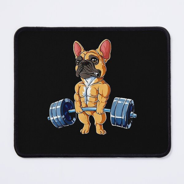 Item preview, Bulldog Weight Lifting Dog Gym Vintage designed and sold by BertRiley61044.