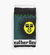 NDVH Pages From Ceefax - Weather News Duvet Cover
