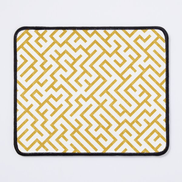 Item preview, Elegant Maze Modern Art - Gold & White designed and sold by lematworks.