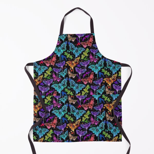 Item preview, Neon Paint Splattered Butterflies designed and sold by unclestich.