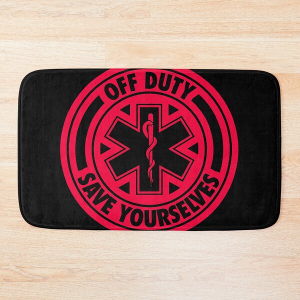 Item preview,  Off Duty Save Yourselves RED Funny EMT Nurse Paramedic designed and sold by BOBSMITHHHHH.