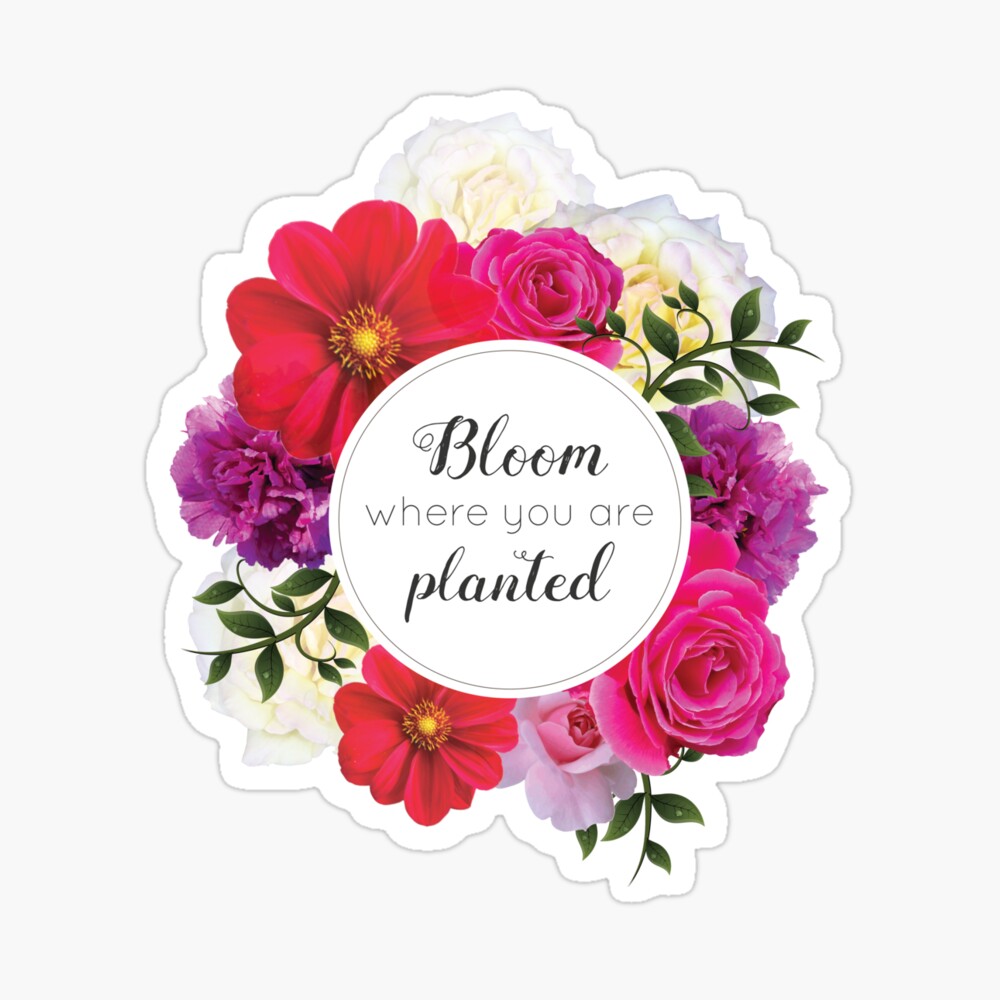 Bloom Where You Are Planted Planner Stickers Springtime Stickers