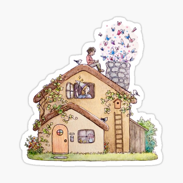 Little magician's house Sticker