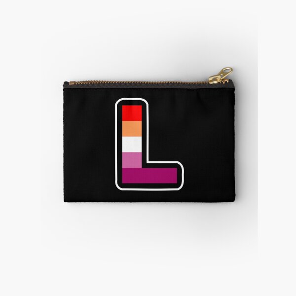 Artikelvorschau, Großes lesbisches L in den Farben der LGBTQIA-Stolzflagge entworfen und verkauft von MyThingNow.