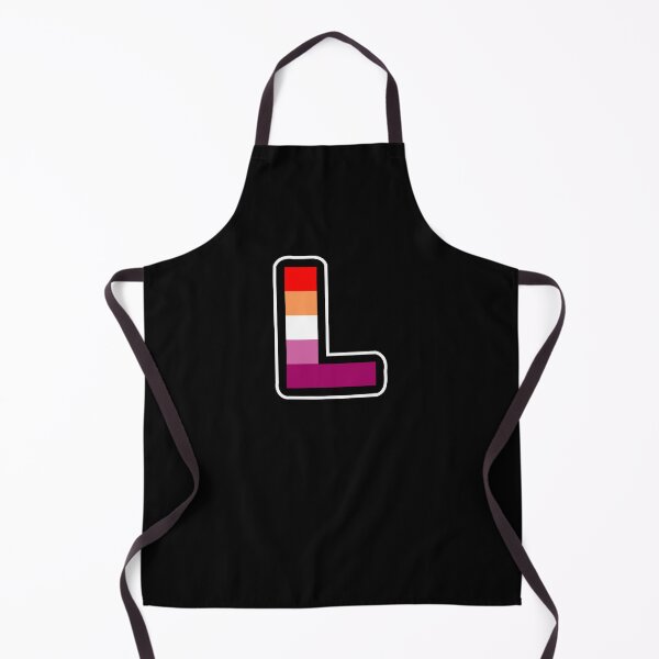Item preview, Big Lesbian L in LGBTQIA Pride Flag Colors designed and sold by MyThingNow.