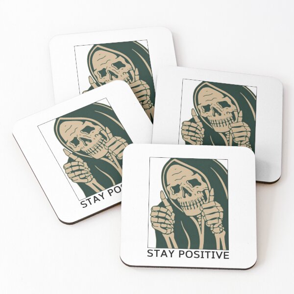 Item preview, Stay Positive , Reaper , Waterproof Sticker , Hydro Flask Sticker designed and sold by Wiseth-.