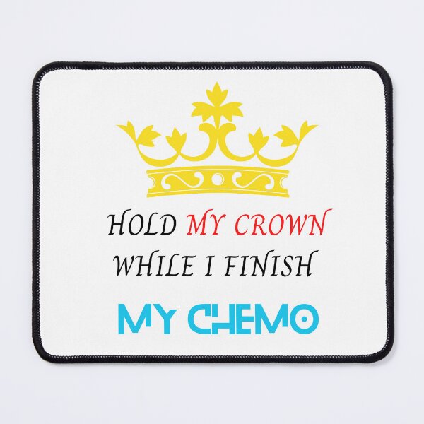 Item preview, hold my crown while i finish my chemo - Sticker designed and sold by Merry Moon Store.