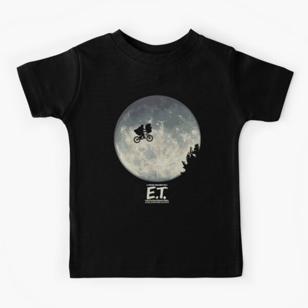 ET Infamous Flying Bike Scene Silhouette Kids T-Shirt