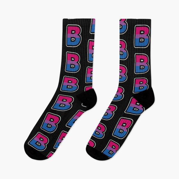 Item preview, Big Bisexual B in LGBTQIA Pride Flag Colors designed and sold by MyThingNow.