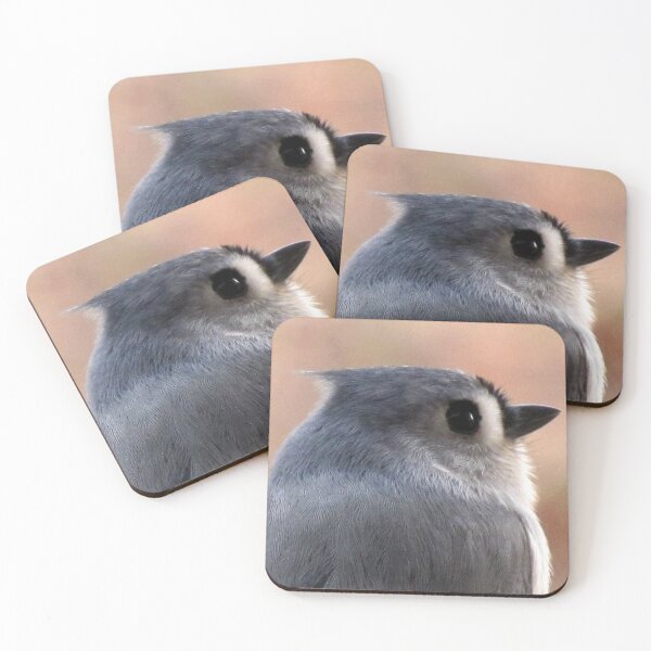 Item preview, Tufted Titmouse Profile Portrait ... Slick Back Hair designed and sold by Jean Gregory Evans.