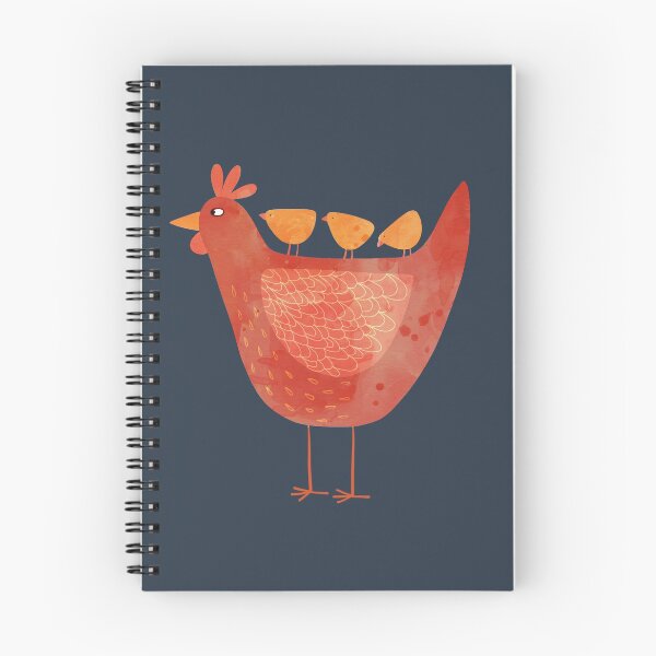 Item preview, Hen and Chicks on Blue designed and sold by squirrell.